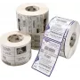 Etiquetas recortadas Zebra Z-Perform 1000D branco adesivo permanente 10,2x3,8 cm