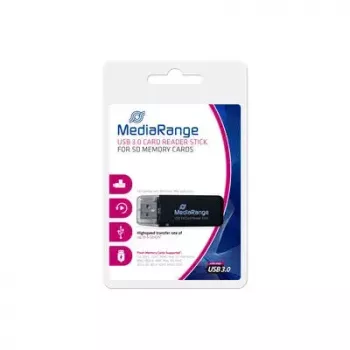 MediaRange MRCS507 Leitor de cartões de memória USB 3.0 tipo pen, preto