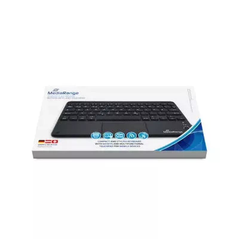 Teclado MediaRange MROS130 Office Bluetooth QWERTZ alemão suíço-alemão preto