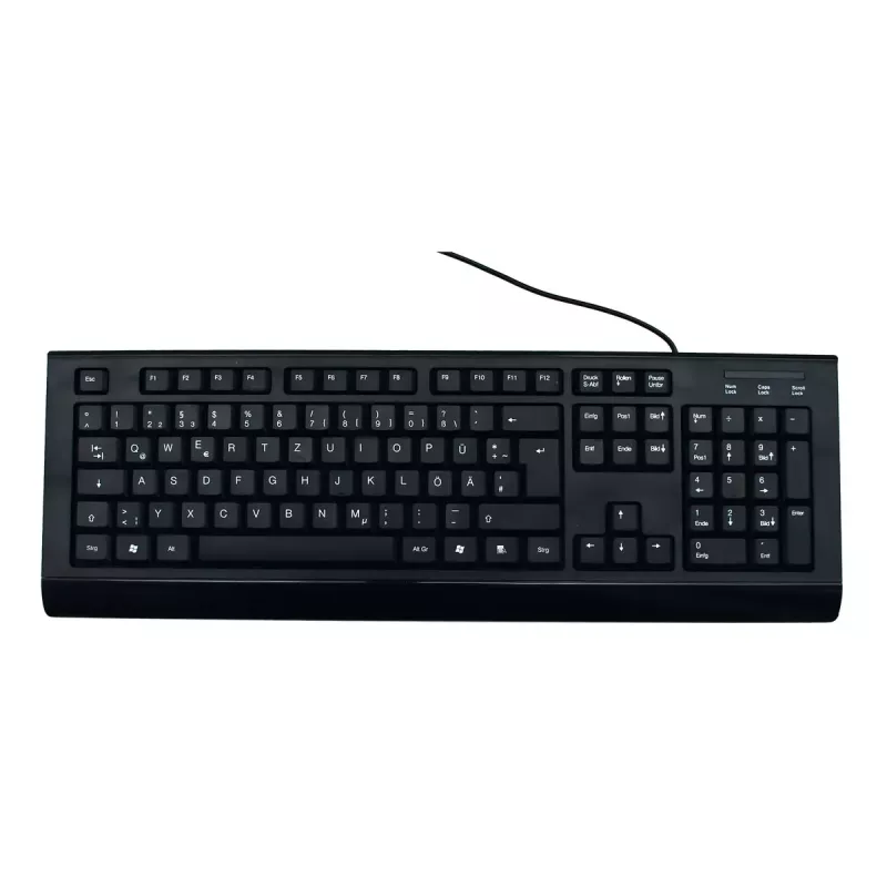 Teclado MediaRange MROS101 Office USB QWERTZ alemão preto