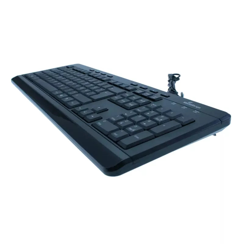 Teclado MediaRange MROS102 universal USB QWERTZ alemão preto