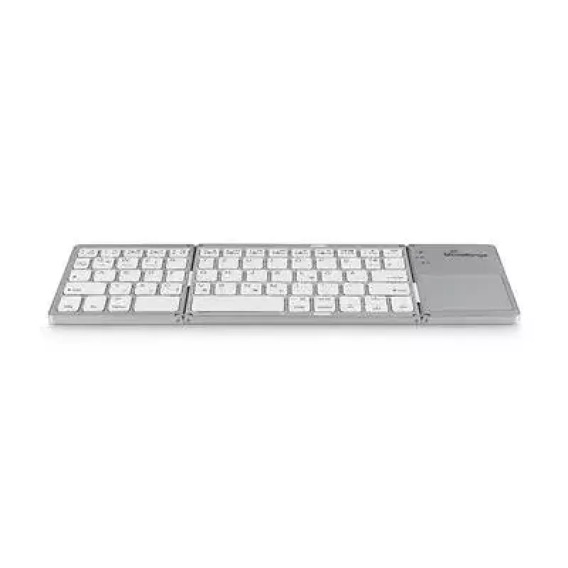Teclado MediaRange MROS133 Office Bluetooth QWERTZ alemão suíço prateado