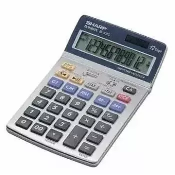 Calculadora de secretária financeira Sharp EL-337C