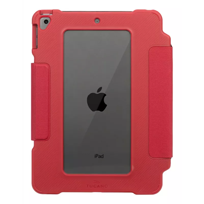 Capa folio bumper TUCANO ALUNNO para Apple iPad 10,9 polegadas (7.ª–10.ª geração) – robusta, vermelha, 370 g