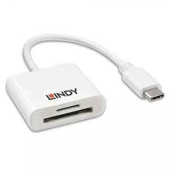 Leitor de cartões SD/microSD Lindy USB 3.1 Type-C