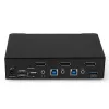 Switch KVM Lindy 2 portas DisplayPort 1.4, USB 3.0 e áudio