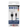 Cabo Lightning Ansmann 1700-0078 1,2 m preto