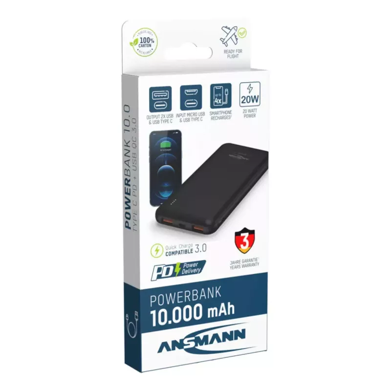 Powerbank portátil Ansmann PB320PD 10000 mAh