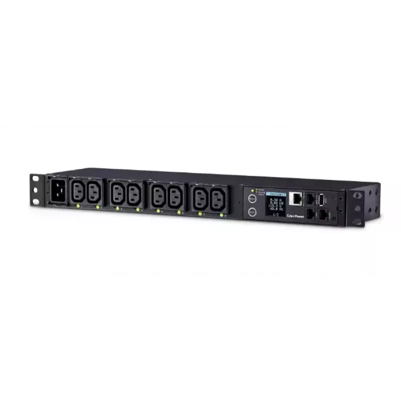 Unidade de distribuição de energia (PDU) CyberPower PDU81004 8 tomadas AC 1U preto