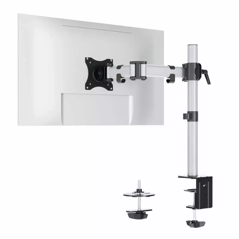 Durable SELECT Suporte de monitor 509423 para 1 monitor, fixação à secretária, prateado