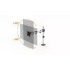 Durable SELECT Suporte de monitor 509423 para 1 monitor, fixação à secretária, prateado