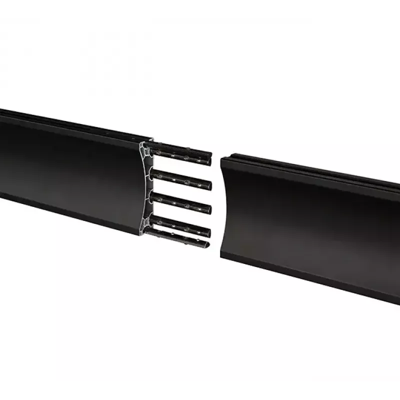 Calha de montagem B-TECH BT8390-100/B V2 – alumínio, preto, 1000 mm comprimento, 30 mm profundidade