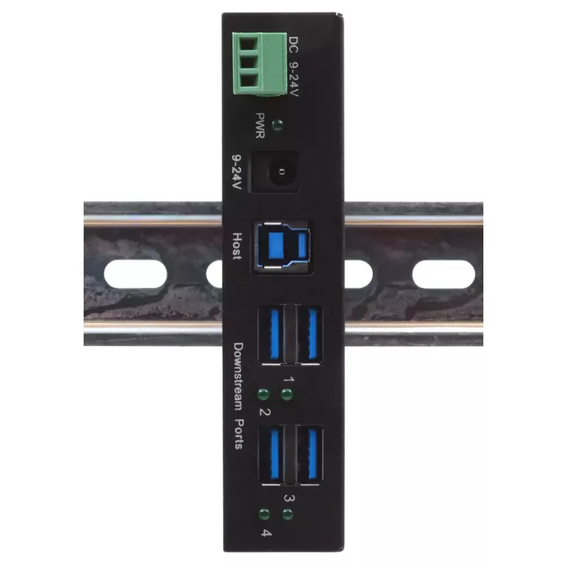 Hub USB EXSYS EX-11244HMS 3.2 Gen 1 Type-B 5000 Mbit/s preto