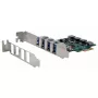 Placa PCIe EXSYS 4 portas USB 3.2 Gen 1 com Self-Power 3A Renesas