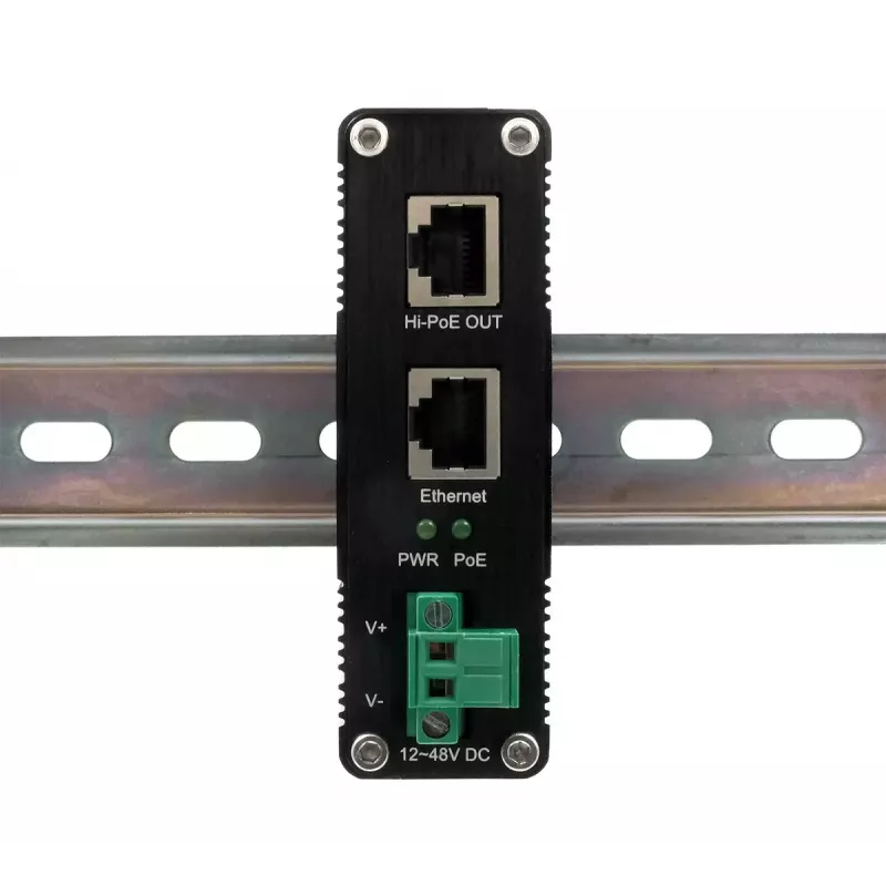 Injetor PoE++ Gigabit EXSYS 60W -40 °C a +80 °C