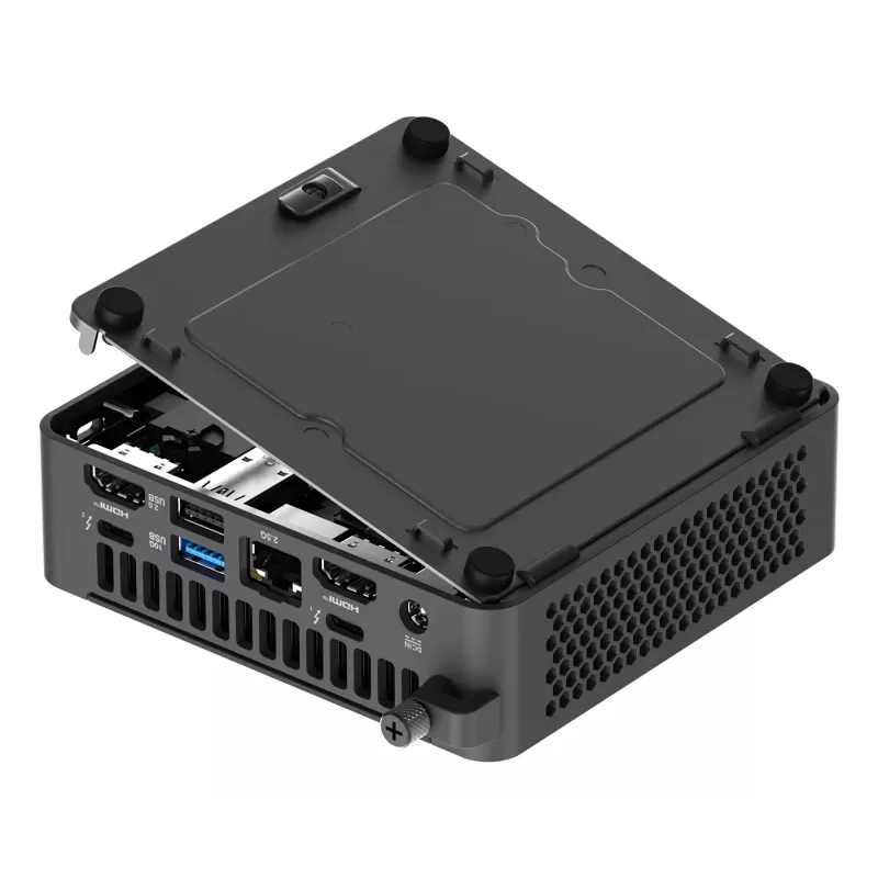 Mini PC barebone ASUS NUC 15 Pro preto 240H — Intel Core Ultra 7 240H, DDR5 até 96 GB, SSD M.2 até 8 TB, Wi‑Fi 7, Bluetooth 5.4
