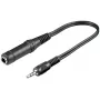 Adaptador de auscultadores Goobay 3,5 mm macho para 6,35 mm fêmea 0,2 m