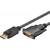 Cabo adaptador Goobay DisplayPort/DVI-D 1.2 banhado a ouro 1 m