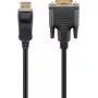 Cabo adaptador Goobay DisplayPort/DVI-D 1.2 banhado a ouro 1 m