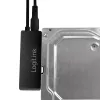 Adaptador LogiLink USB 3.0 para SATA com OTB - controlador de armazenamento com indicador de dados, indicador de rede, botão OneTouchEasy (OTB) - SATA 3Gb/s - 3 Gbit/s - USB