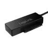 Adaptador LogiLink USB 3.0 para SATA com OTB - controlador de armazenamento com indicador de dados, indicador de rede, botão OneTouchEasy (OTB) - SATA 3Gb/s - 3 Gbit/s - USB