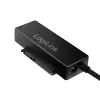 Adaptador LogiLink USB 3.0 para SATA com OTB - controlador de armazenamento com indicador de dados, indicador de rede, botão OneTouchEasy (OTB) - SATA 3Gb/s - 3 Gbit/s - USB
