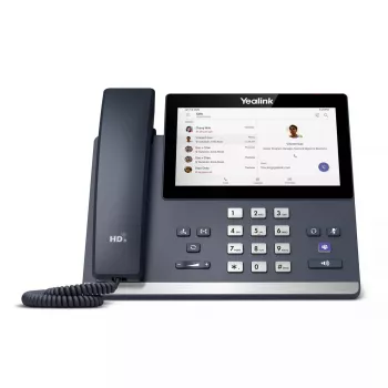 Telefone IP Yealink MP56 Microsoft Teams Edition — ecrã tátil capacitivo de 7 polegadas, Android, Gigabit Ethernet, PoE, Bluetooth, auscultador com fios