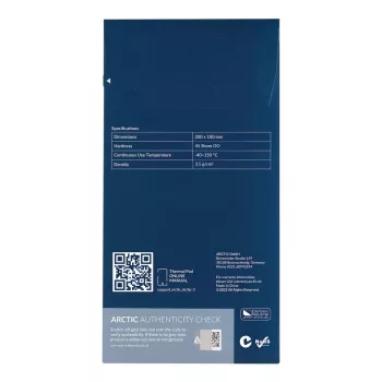 Almofada térmica ARCTIC TP-3 Premium Performance 200x100 mm 1 mm azul
