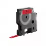 Etiquetas DYMO Authentic D1 | Impressão preta em fita vermelha | 9 mm x 7 m | Etiquetas autoadesivas para impressoras de etiquetas LabelManager | Fabricado na Europa