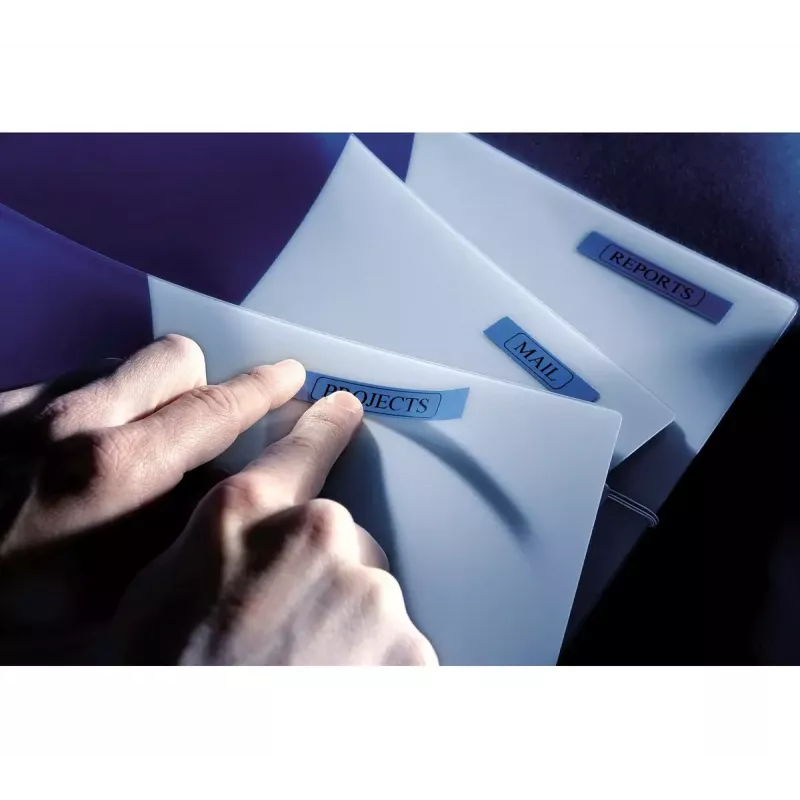 Etiquetas DYMO Authentic D1 | Impressão preta em fita azul | 19 mm x 7 m | Etiquetas autoadesivas para impressoras de etiquetas LabelManager | Fabricado na Europa