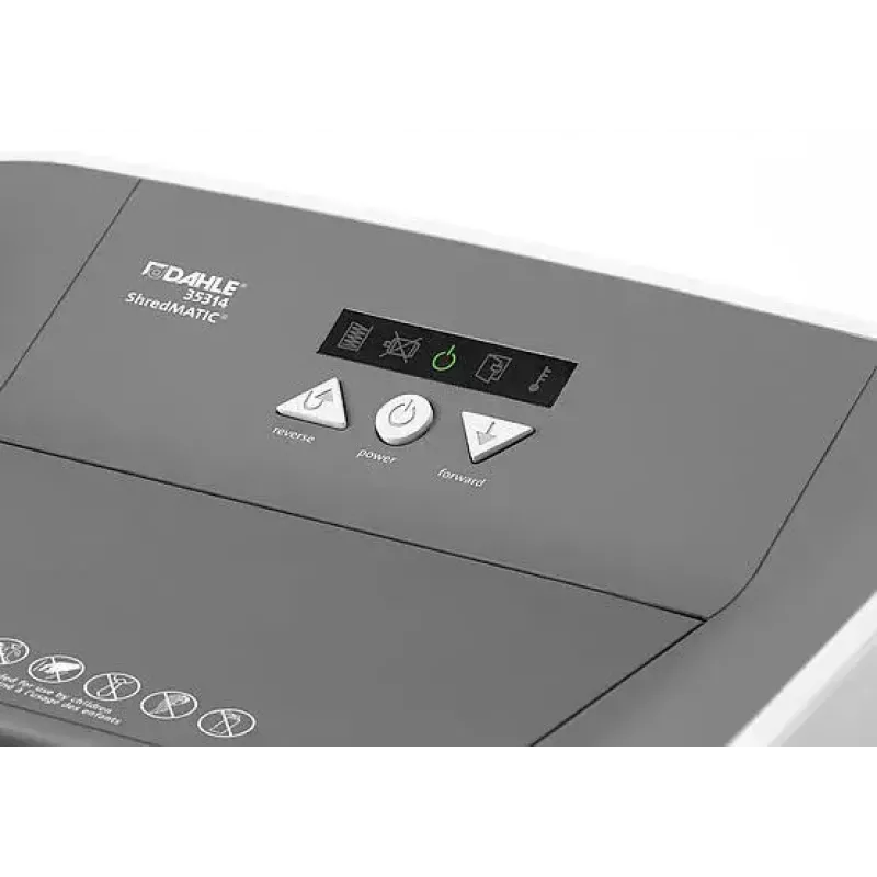 Destruidora de documentos Dahle ShredMATIC 300 corte em micropartículas 22 cm branco