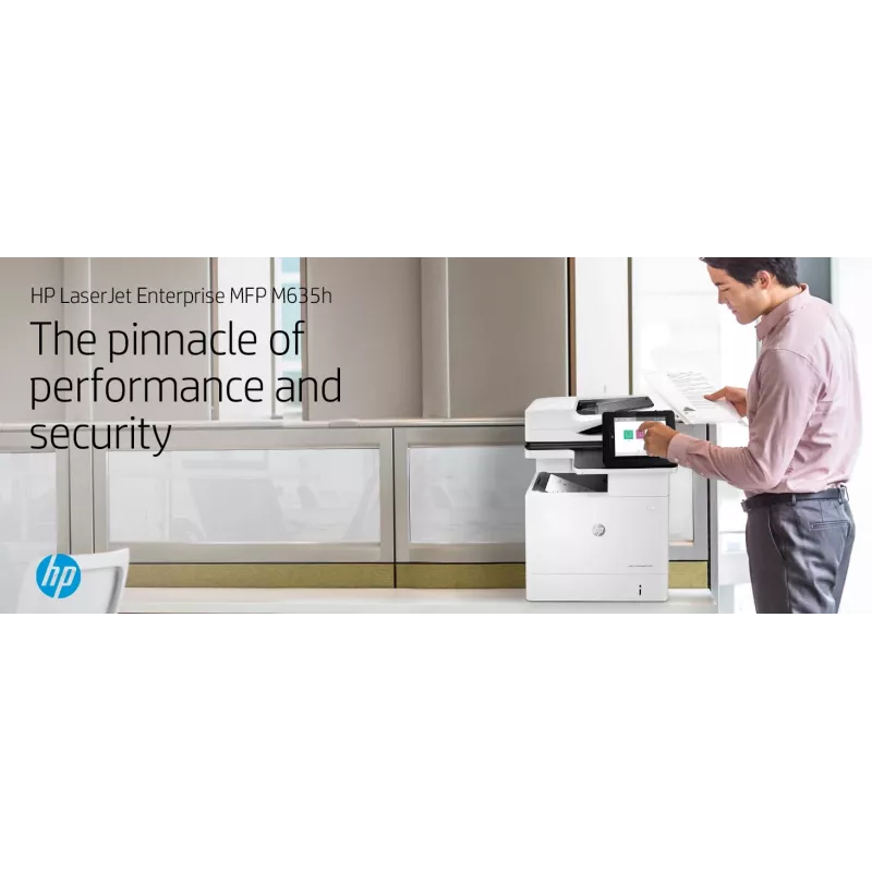 HP LaserJet Enterprise MFP M635h, Laser, Impressão mono, 1200 x 1200 DPI, Cópia mono, A4, Preto, Branco