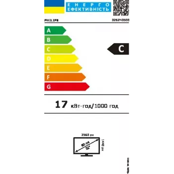Monitor Philips 3000 series 32B2N3500/00 80 cm (31,5 polegadas) 2560 x 1440 píxeis Quad HD LCD preto