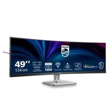 Monitor Philips 5000 series 49B2U5900C/00 124 cm (48,8 polegadas) 5120 x 1440 píxeis Dual QHD LCD preto