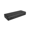 Estação de acoplamento ICY BOX IB-DK7401-CU31 USB-C 17 em 1, 6 saídas de vídeo, 8K, DisplayLink, USB 3.2 Gen 2, 140 W PD 3.1, 2,5 GbE, SD/microSD, preta