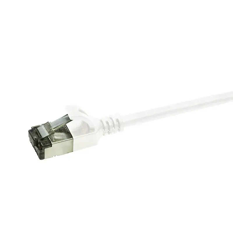 Cabo de rede LogiLink Ultraflex SlimLine RJ-45 Cat6a 1 m branco