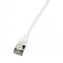 Cabo de rede LogiLink Ultraflex SlimLine RJ-45 Cat6a 1 m branco