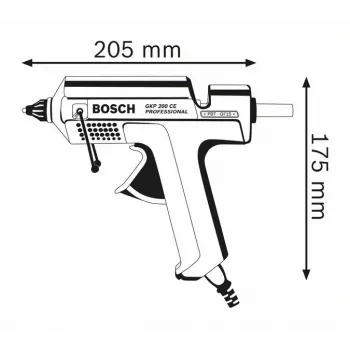 Pistola de cola quente Bosch GKP 200 CE azul 500 W