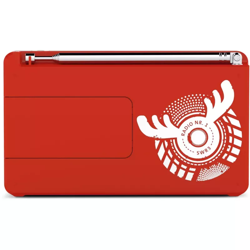 Rádio pessoal TechniSat DigitRadio 1 vermelho branco