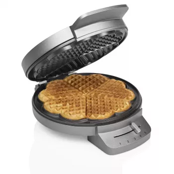 Máquina de waffles Princess 01.132380.01.001 5 waffles em forma de coração 1200W Aço inoxidável