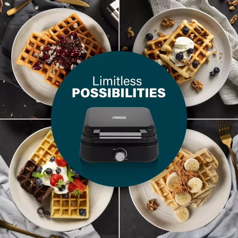 Máquina de waffles belgas Princess 01.132398.01.001
