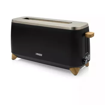 Torradeira Princess 142361 2 fatias 1000 W preto prateado madeira