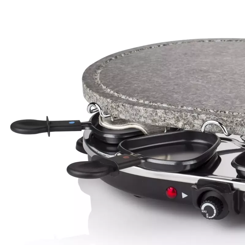 Princess 162720 Raclette 8 pedra oval grelhador party 1200W 8 frigideiras