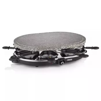Princess 162720 Raclette 8 pedra oval grelhador party 1200W 8 frigideiras