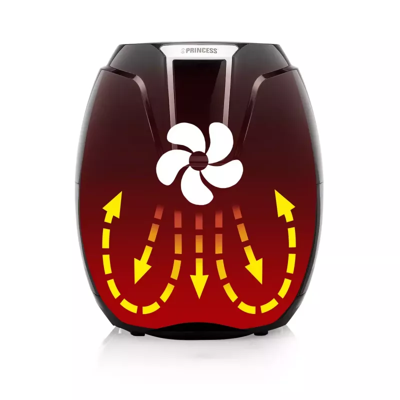 Princess 182021 Fritadeira de ar Digital XL, 3,2 L