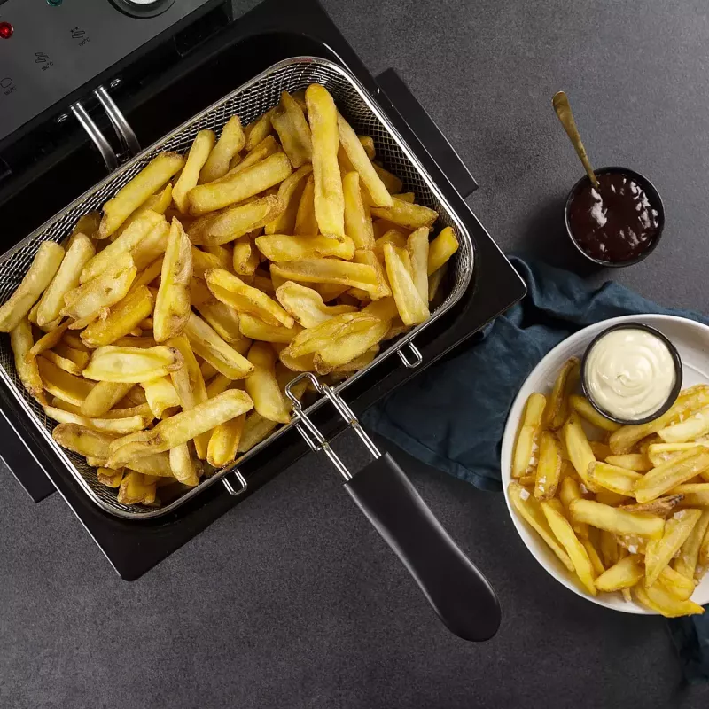 Fritadeira Princess 01.185000.01.001 5 L 3270 W preto aço inoxidável
