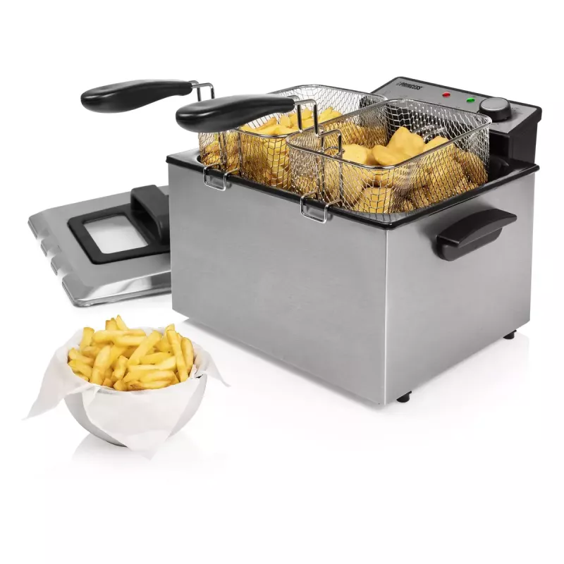 Fritadeira Princess 01.185000.01.001 5 L 3270 W preto aço inoxidável