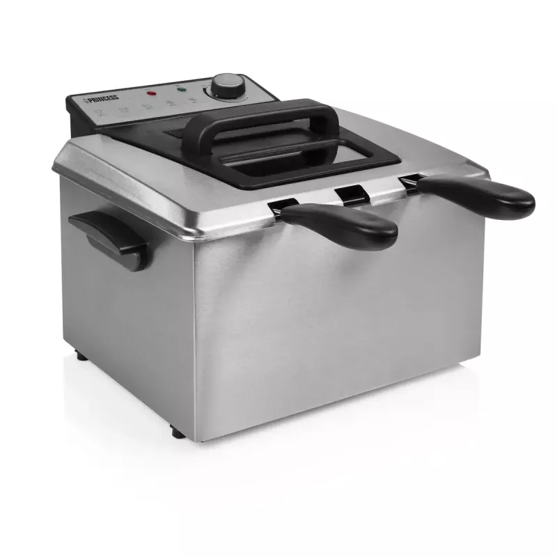 Fritadeira Princess 01.185000.01.001 5 L 3270 W preto aço inoxidável