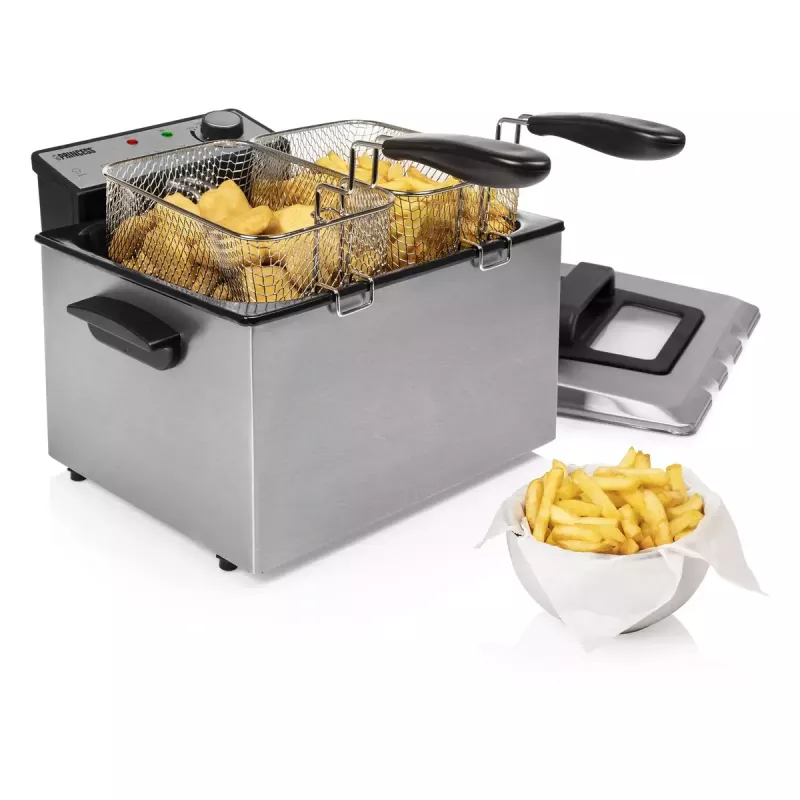 Fritadeira Princess 01.185000.01.001 5 L 3270 W preto aço inoxidável