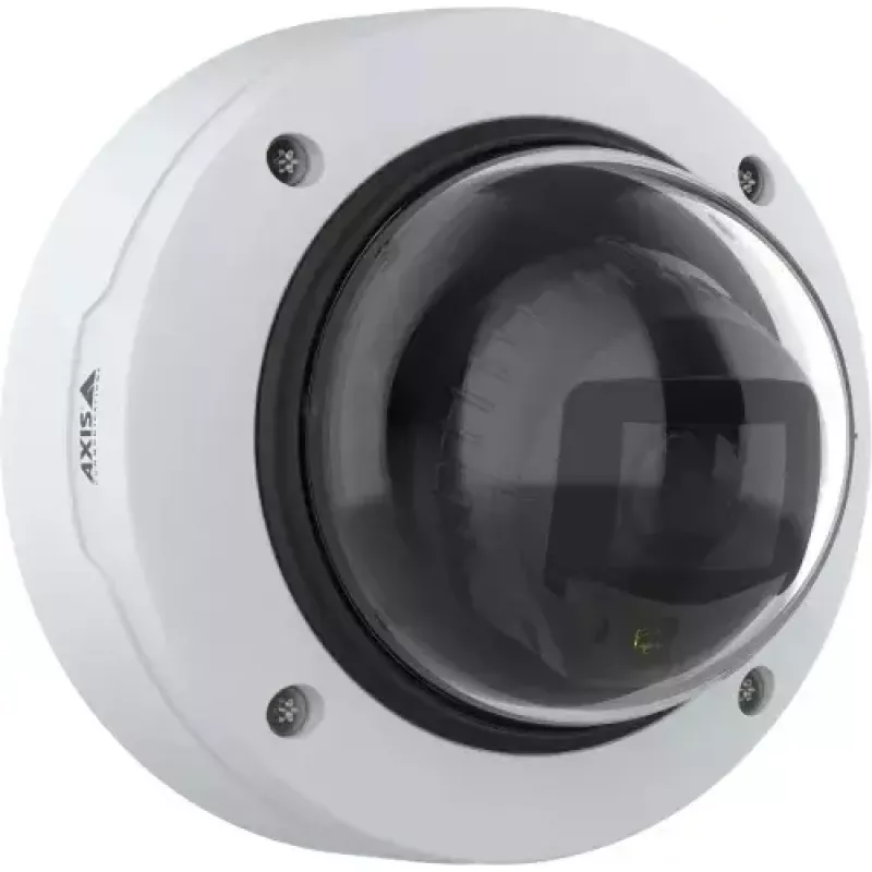 Câmara de segurança IP Dome AXIS P3287-LV — 2592×1944, CMOS 1/2.8 polegadas, 3–8,5 mm varifocal, rotação de 190°, interior/exterior, montagem em teto/parede
